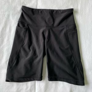 High-Waisted Powersoft Side-Pocket Bermuda Shorts for Women -- 8-inch inseam